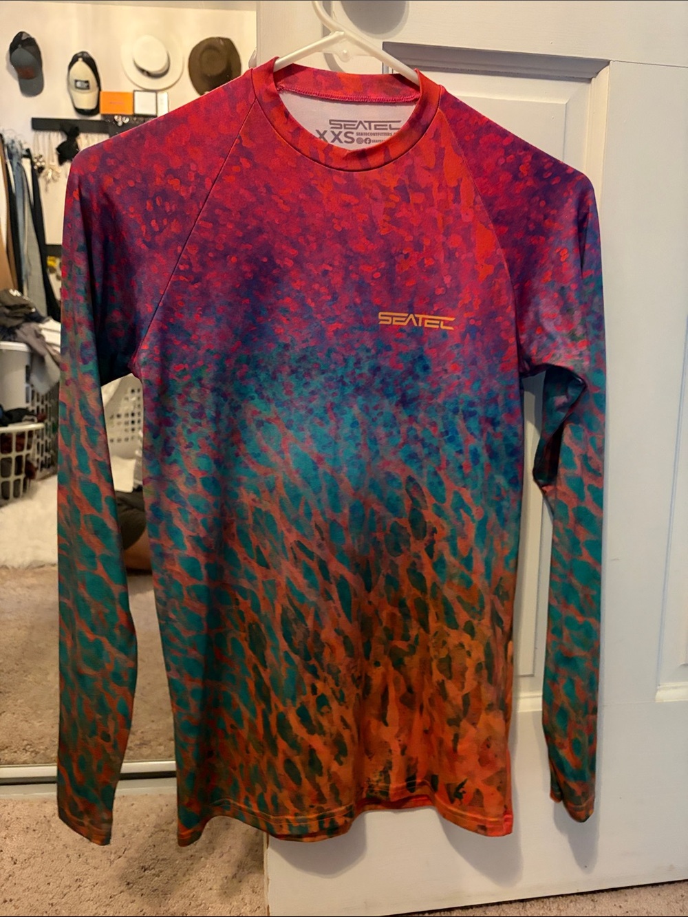 Women's Long-Sleeve Performance Top — Vibrant Multi-Color